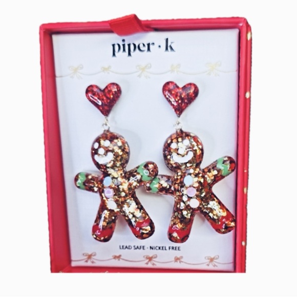 NWT ⚜️♥️⚜️ Piper K Christmas Balloon Sparkle
Gingerbread Cookie Earrings - Picture 2 of 5